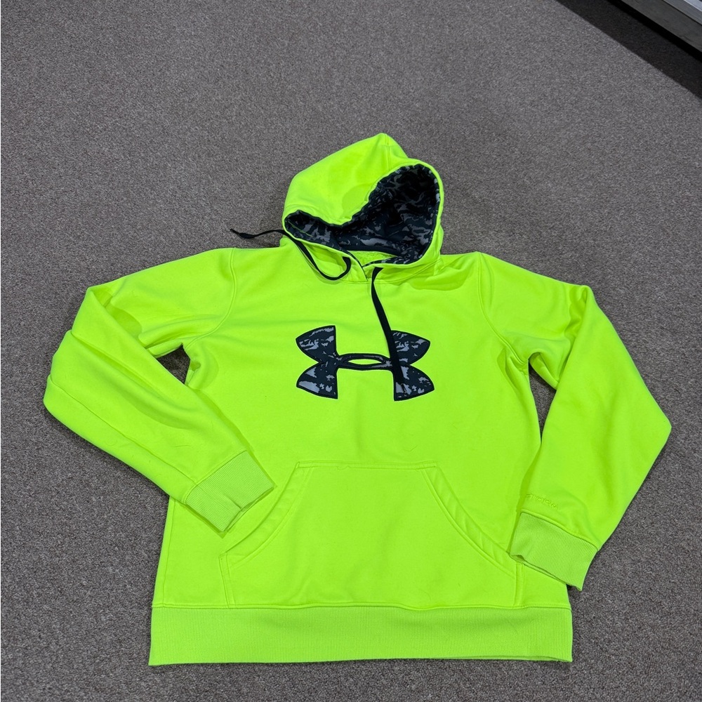Under Armour Neon Yellow and Gray Jacket